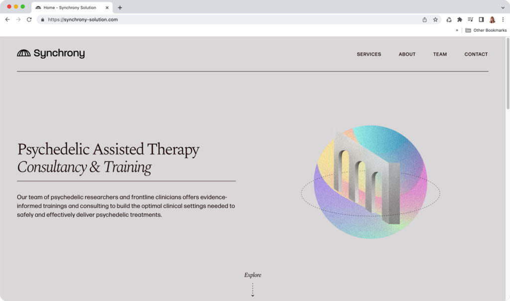 Synchrony Web Design Homepage